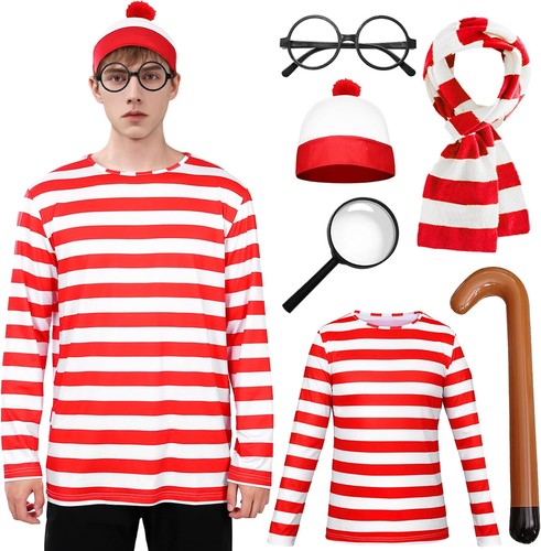 Wally costume stripe top - costume:,