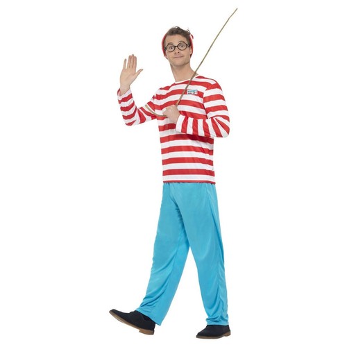 Wheres wally mens costume - wheres, set