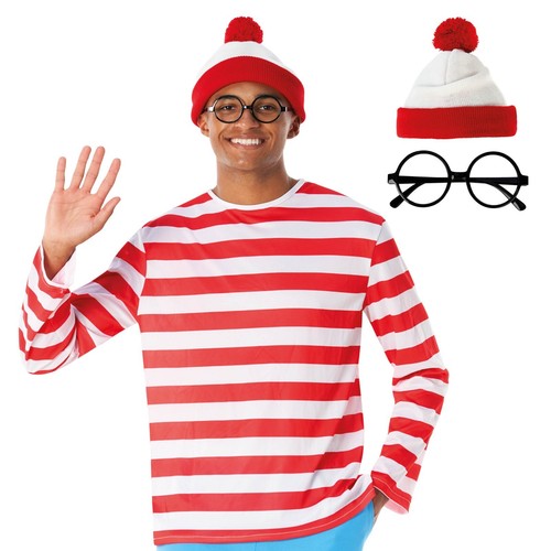Mens where wally costume - costume, set
